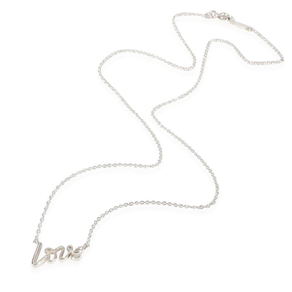 Tiffany & Co. Paloma Picasso Graffiti Love Necklace in 925 Sterling Silver - Picture 2 of 2